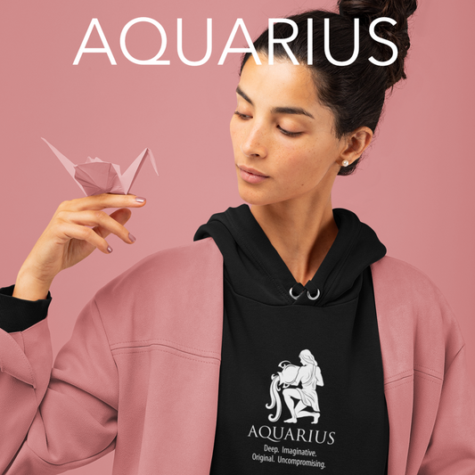 PREMIUM CHAMPION HOODIE |  INSPIRED ASTROLOGY |  AQUARIUS - Lea + Alexandra